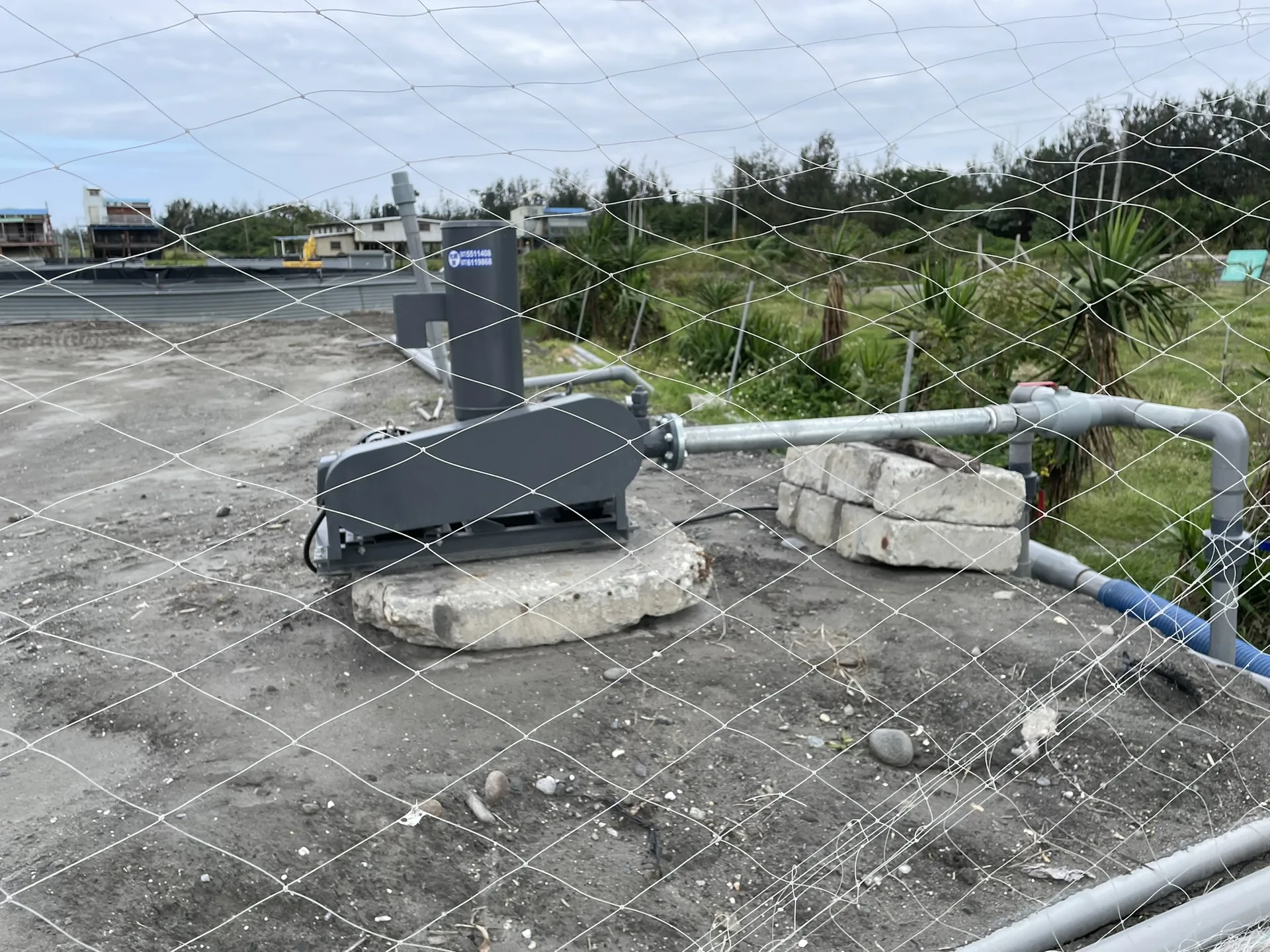 白蝦養殖池曝氣設備